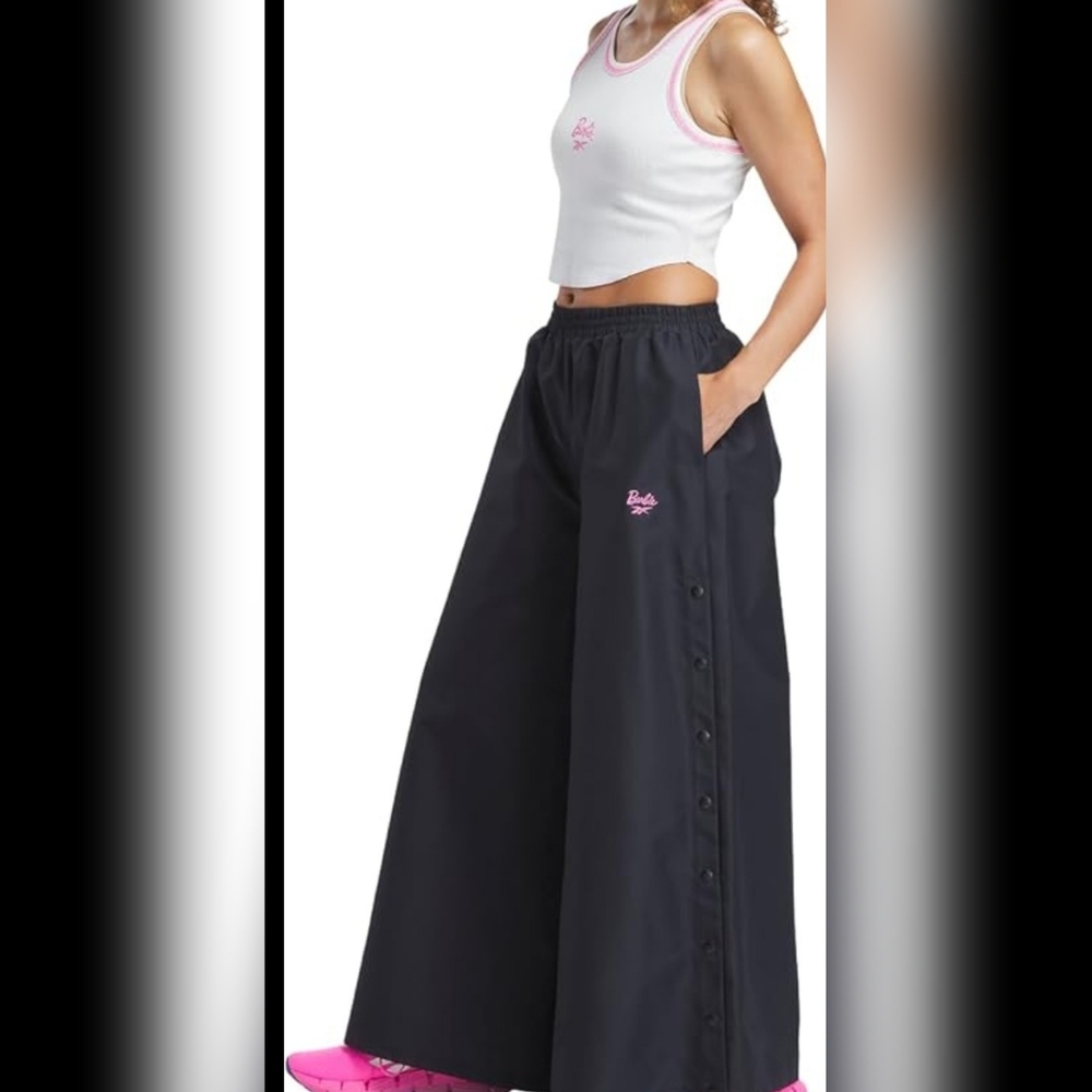 Reebok Black  Wide-Leg Pants